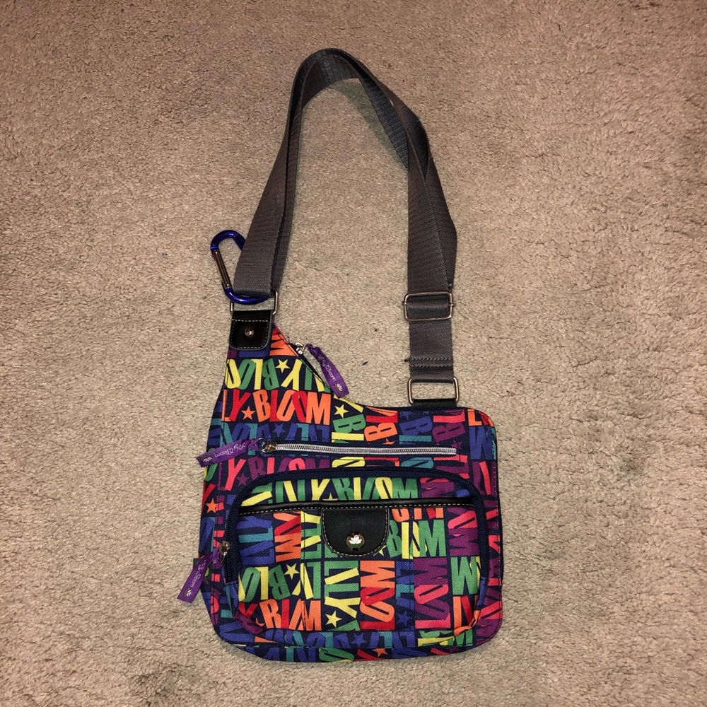 Colorful Lily Bloom Crossbody Bag